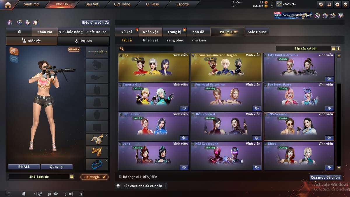 shop acc cf uy tin gia re